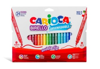 carioca estuche 24 rotuladores birello bolsa carton carioca 42758