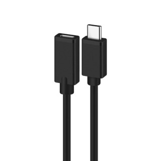 cable alargador usb 2.0 ewent usb-c macho usb-c hembra 1,8m negro