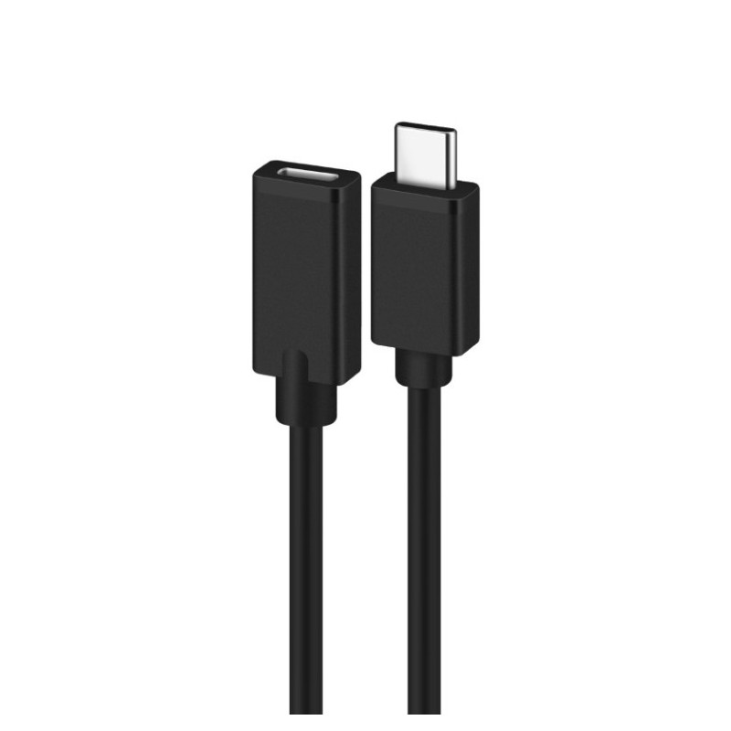 cable alargador usb 2.0 ewent usb-c macho usb-c hembra 1,8m negro