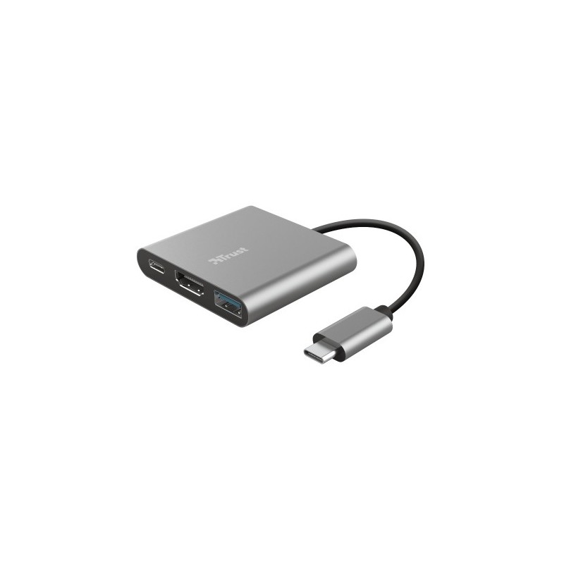 trust trust dalyx 3-in-1 usb-c adapter