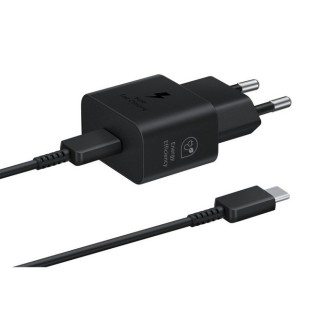 samsung cargador samsung ep - t2510xbegeu usb tipo c negro 25w cable incluido