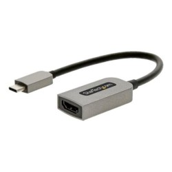 startechcom adaptador usb tipo c a hdmi 4k uhd startech 13cm - macho - hembra - gris