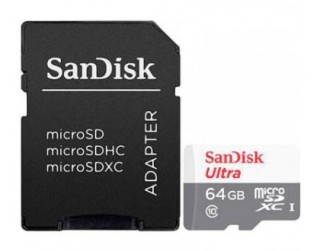 sandisk sandisk 64gb ultra microsdxc memoria flash clase 10