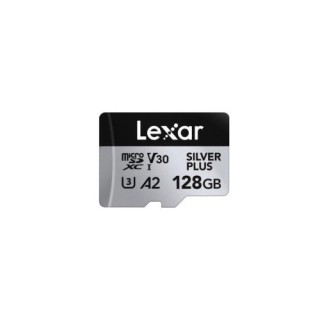 lexar lexar 128gb lexar high-performance silver plus microsdxc uhs-i, up to 205mb/s read 150mb/s wri