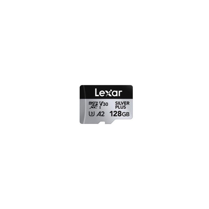 lexar lexar 128gb lexar high-performance silver plus microsdxc uhs-i, up to 205mb/s read 150mb/s wri