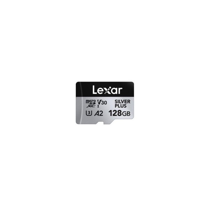lexar lexar 128gb lexar high-performance silver plus microsdxc uhs-i, up to 205mb/s read 150mb/s wri