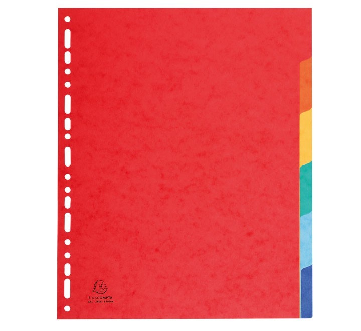 sep. cart. exacompta a4+ 6pos. multitalad. color