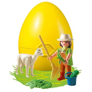 playmobil playmobil cuidadora con alpaca
