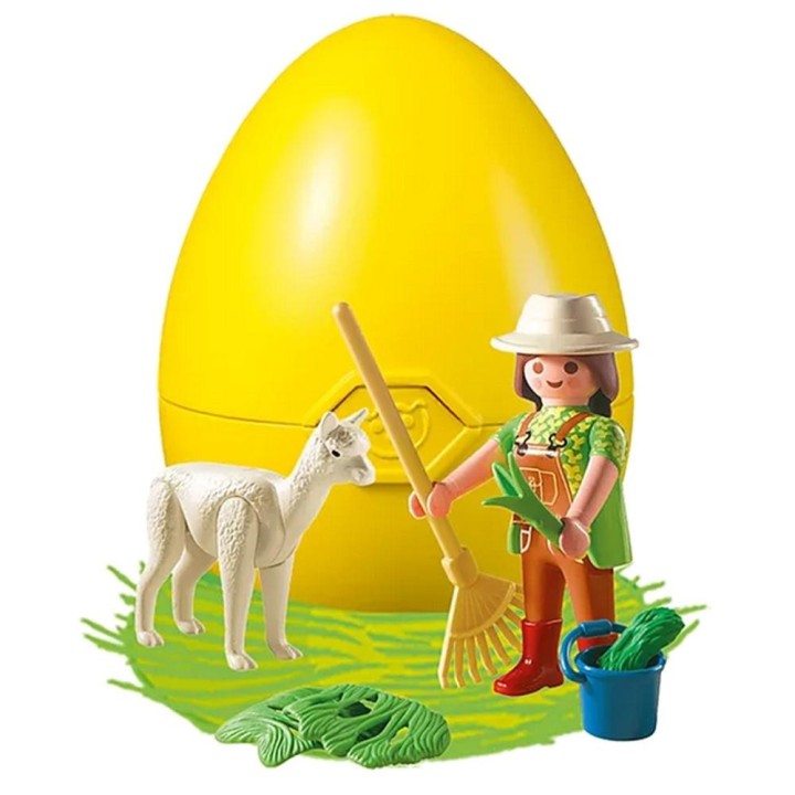playmobil playmobil cuidadora con alpaca