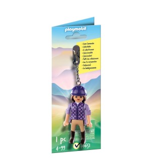 playmobil playmobil llavero jinete