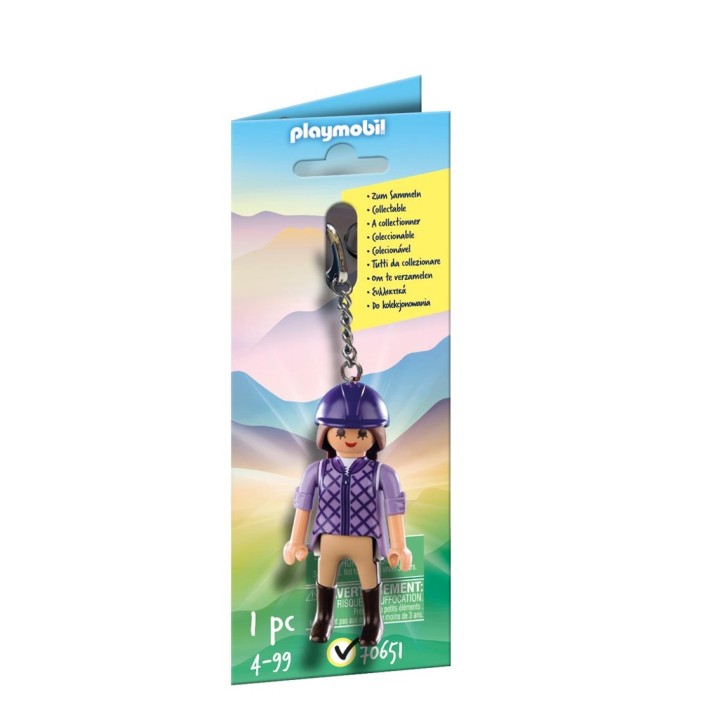 playmobil playmobil llavero jinete