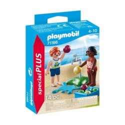 playmobil playmobil ninos con globos de agua