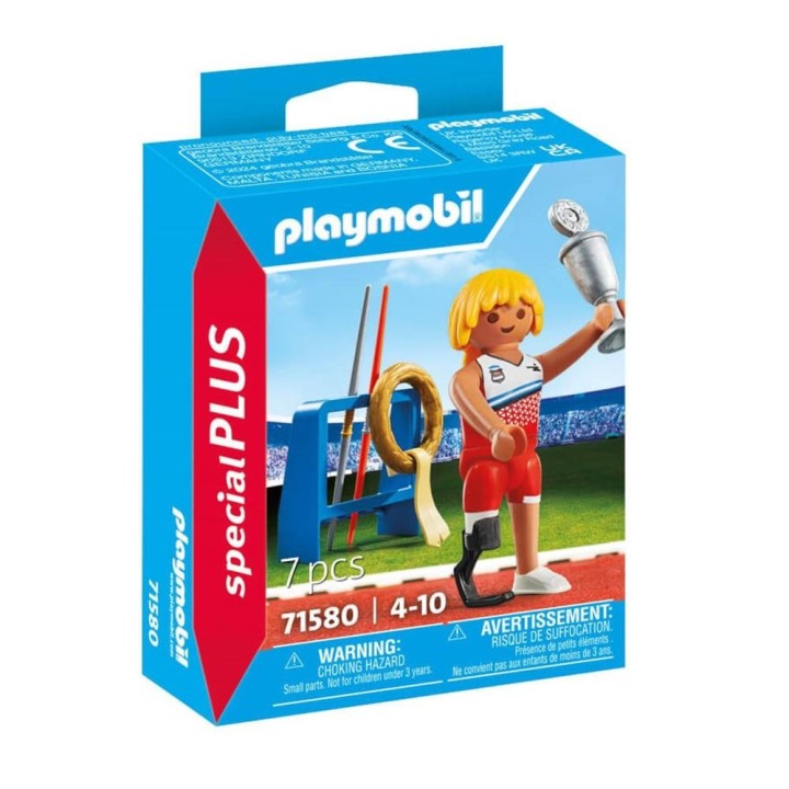 playmobil playmobil lanzamiento de jabalina