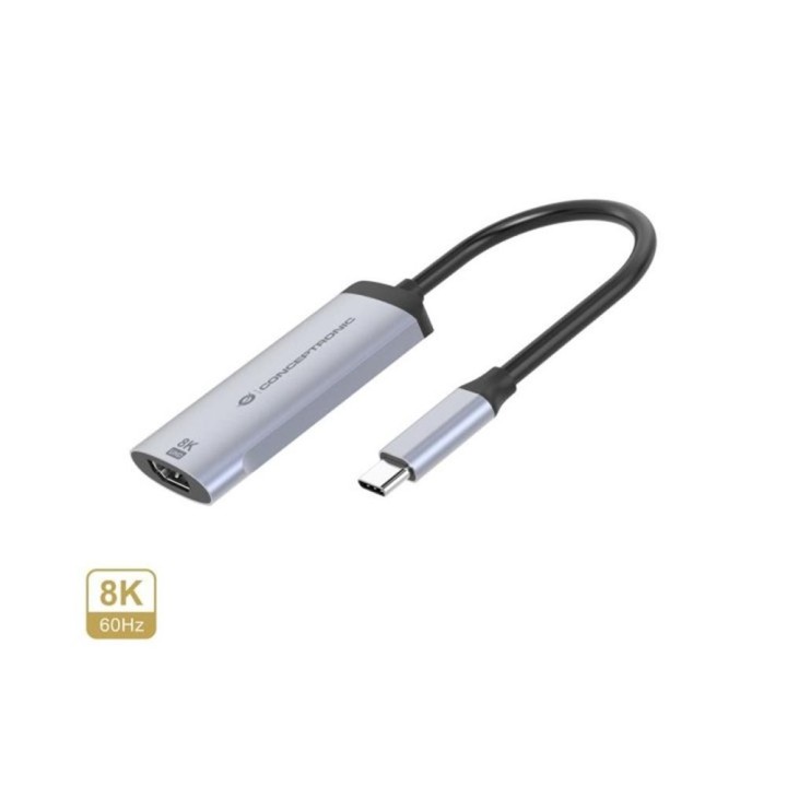 conceptronic adaptador usb tipo c a hdmi 8k conceptronic 8k 15cm -  macho - hembra