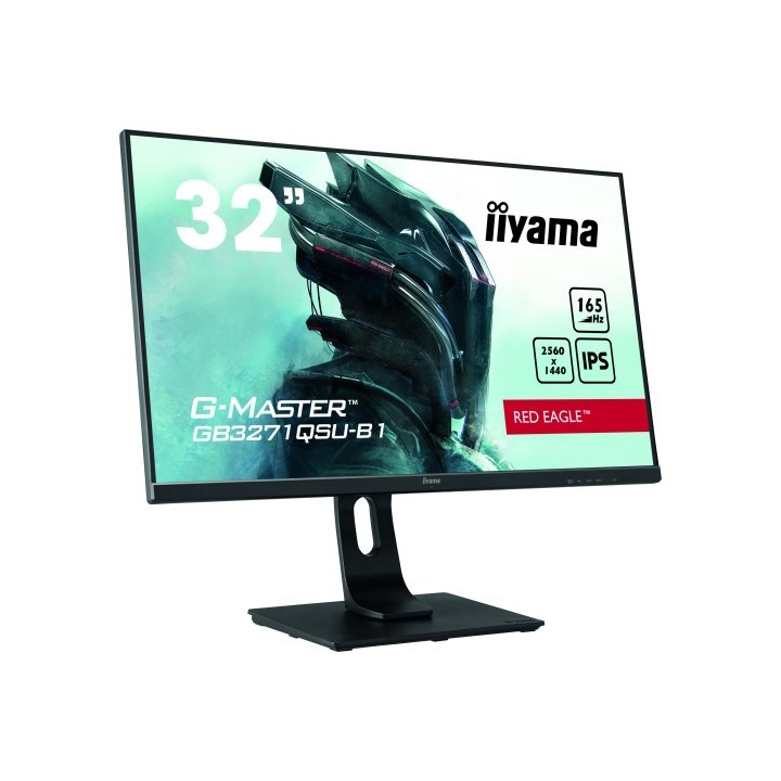 iiyama monitor iiyama 32 gaming g-master, gb3271qsu-b1,qhd, 2560 x 1440, 1ms, 165hz, alt, incl, reg