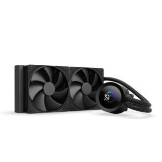 nzxt nzxt kraken plus 240 procesador sistema de refrigeracion liquida todo en uno 12 cm negro
