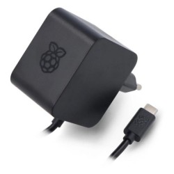 raspberry fuente de alimentacion cargador raspberry pi 5 usb c 27 w color negro