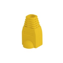 lanberg funda protectora  lanberg plb - 1000 - y para conector rj45 pack de 100 unidades amarillo