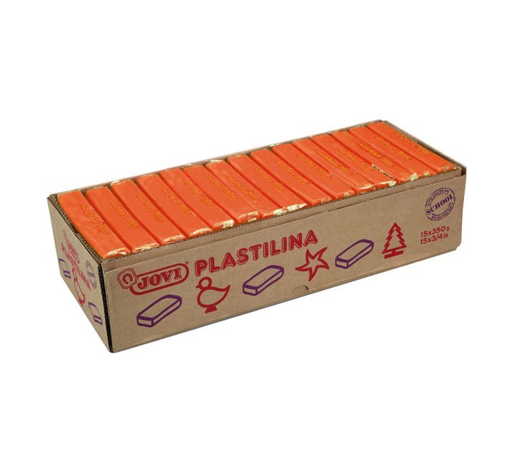 pastilla plastilina jovi 350g naranja 7204