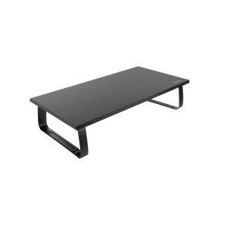 soporte elevador tooq madera para monitores negro