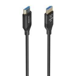 cable hdmi aisens v2.1 optico activo aoc 8k60hz 48gbps a/m-a/m 20m negro