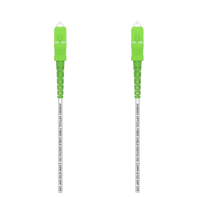 cable aisens fibra g657a2 3.0 9 125 smf simplex lszh sc apc 3.0m