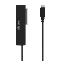 adaptador aisens sata a usb-c usb 3.0 3.1 gen1  2.5 3.5 negro