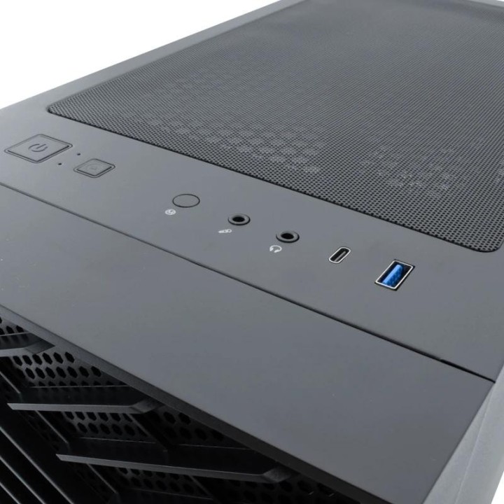 coolbox caja gaming atx ga300 gridline black