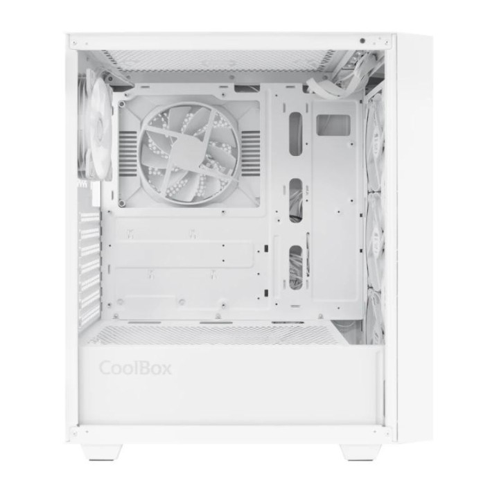 coolbox caja gaming atx ga300 gridline white