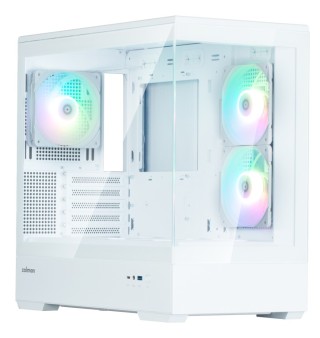 caja zalman p30 v2 matx 3 x vent 120mm argb 2xusb 3.0 blanco s/n fuente