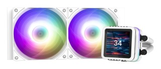 refrigeracion liquida cpu zalman alpha2 ds a24 argb 240mm blanco