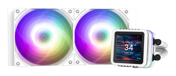 refrigeracion liquida cpu zalman alpha2 ds a24 argb 240mm blanco