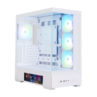 caja zalman p40 ds atx 4 xvent 120mm argb 2xusb 3.0 blanco s/n fuente