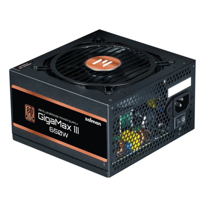 fuente de alimentacion zalman gigamaxiii 650w 80 + bronze atx negro