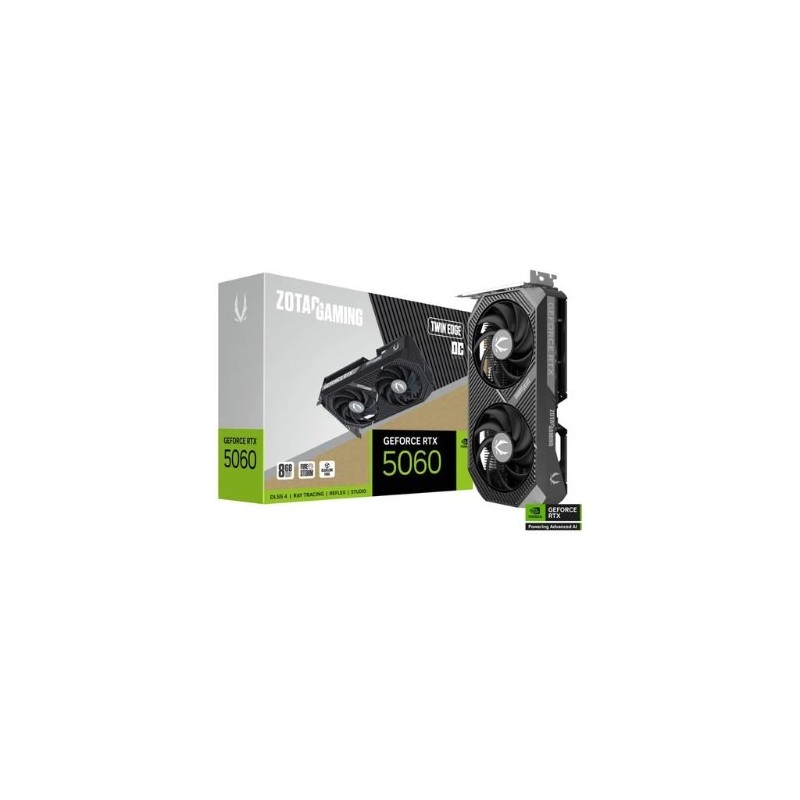 tarjeta grafica zotac gaming rtx 5060 twin edge oc 8gb gddr7 .