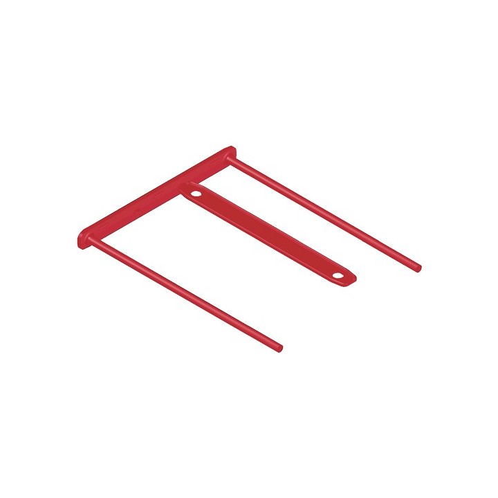 bankers box pack 100 fastener metal flexible d-clip rojo bankers box 1189301