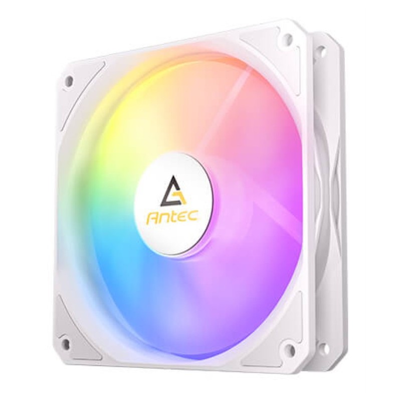 ventilador cpu antec p12r argb 3x vent reverse 120mm rgb blanco