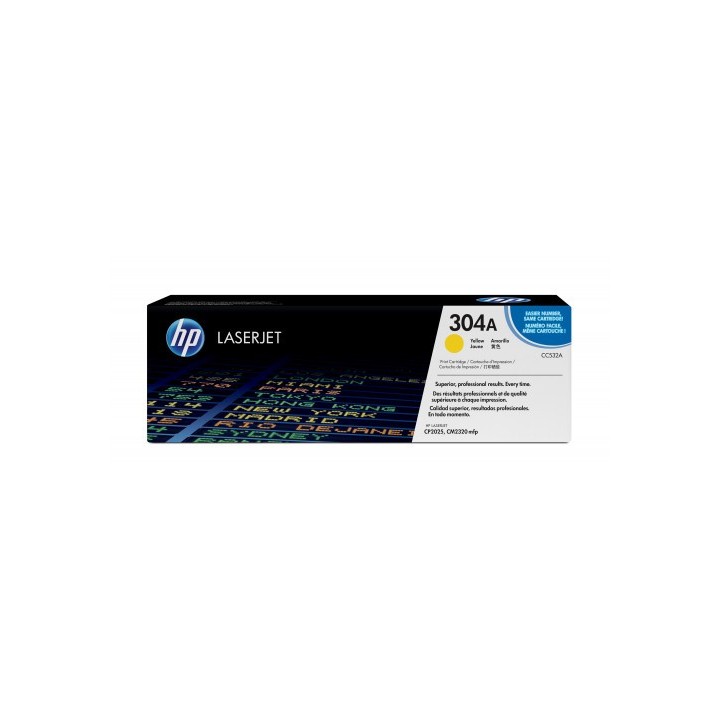 hp hp 304a toner hp304a amarillo (cc532a)
