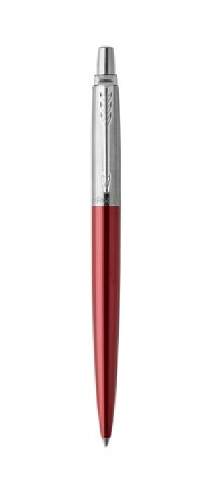 parker boligrafo retractil jotter kensington rojo con ribete cromado punto medio tinta azul parker 1