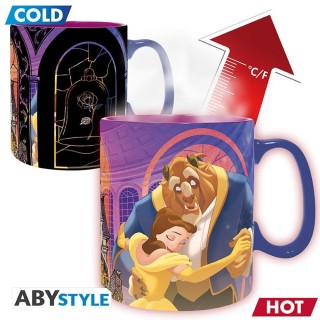 abystyle taza termica abystyle disney la bella y la bestia 460ml