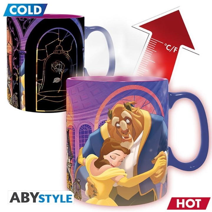 abystyle taza termica abystyle disney la bella y la bestia 460ml