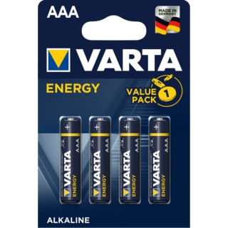 varta blister pilas varta alcalinas energy lr03 aaa -  4 pilas