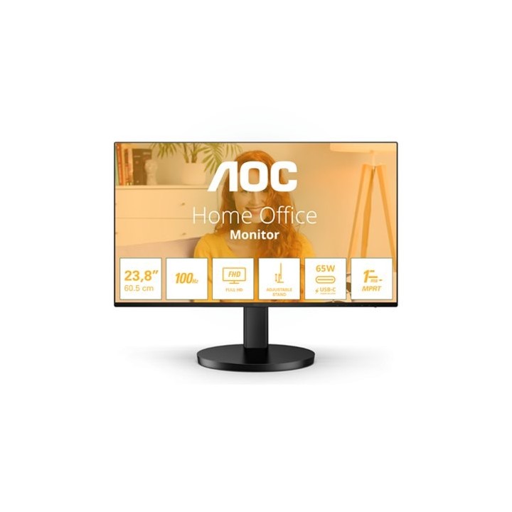 monitor led 23.8  aoc 24b3cf2 negro ips fhd 100hz 4ms 1xhdmi 1xusb vesa