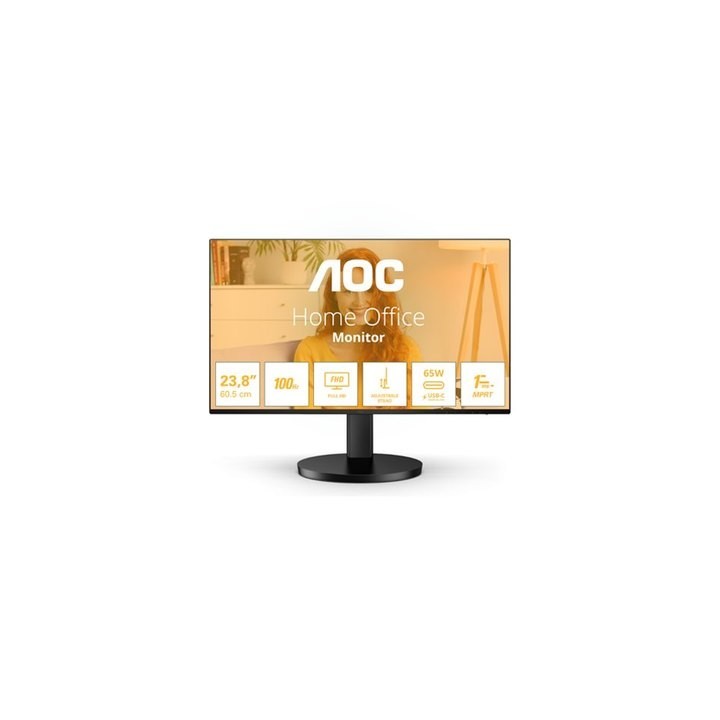 monitor led 23.8  aoc 24b3cf2 negro ips fhd 100hz 4ms 1xhdmi 1xusb vesa