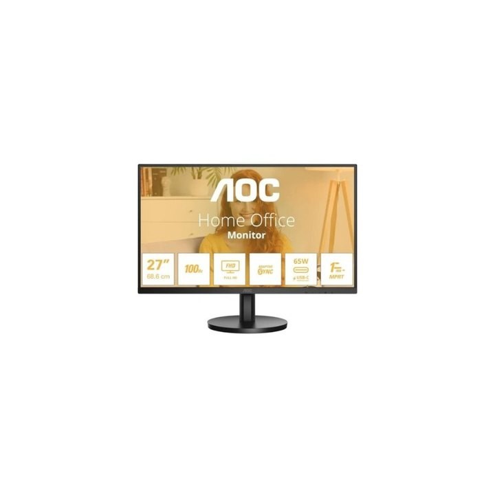 monitor led 27  aoc 27b3ca2 negro ips fhd 100hz 1ms 1xhdmi xusb-c altavoces
