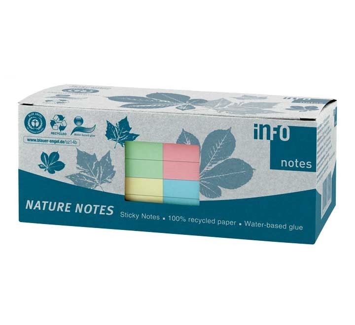 c. 12 tacos notas adh recicladas colores 75x75