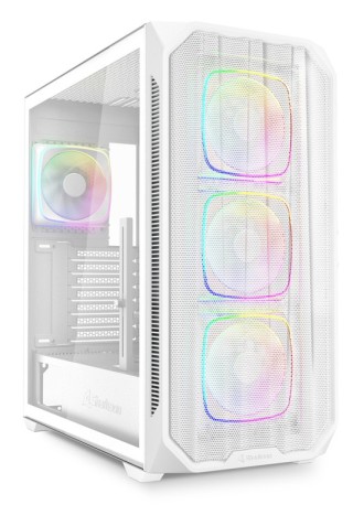 caja gaming atx sharkoon nak5m rgb 4xvent 120mm 3xusb sn fuente blanco