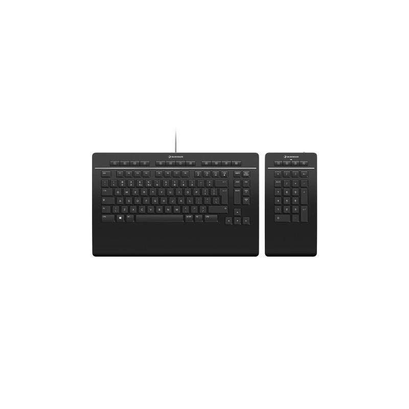 3dconnexion 3dconnexion keyboard pro with numpad teclado oficina usb + rf wireless + bluetooth qwert