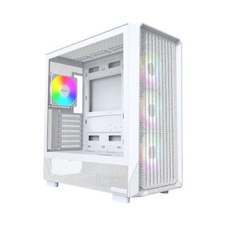 torre atx montech x5 white 4x120mm argb max cpu 165mm  max vga 410mm