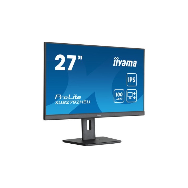iiyama monitor iiyama 27 prolite xub2792hsu-b6, ips, 100hz, 0,4ms, usb, hdmi, displayport, alt 2x2w,